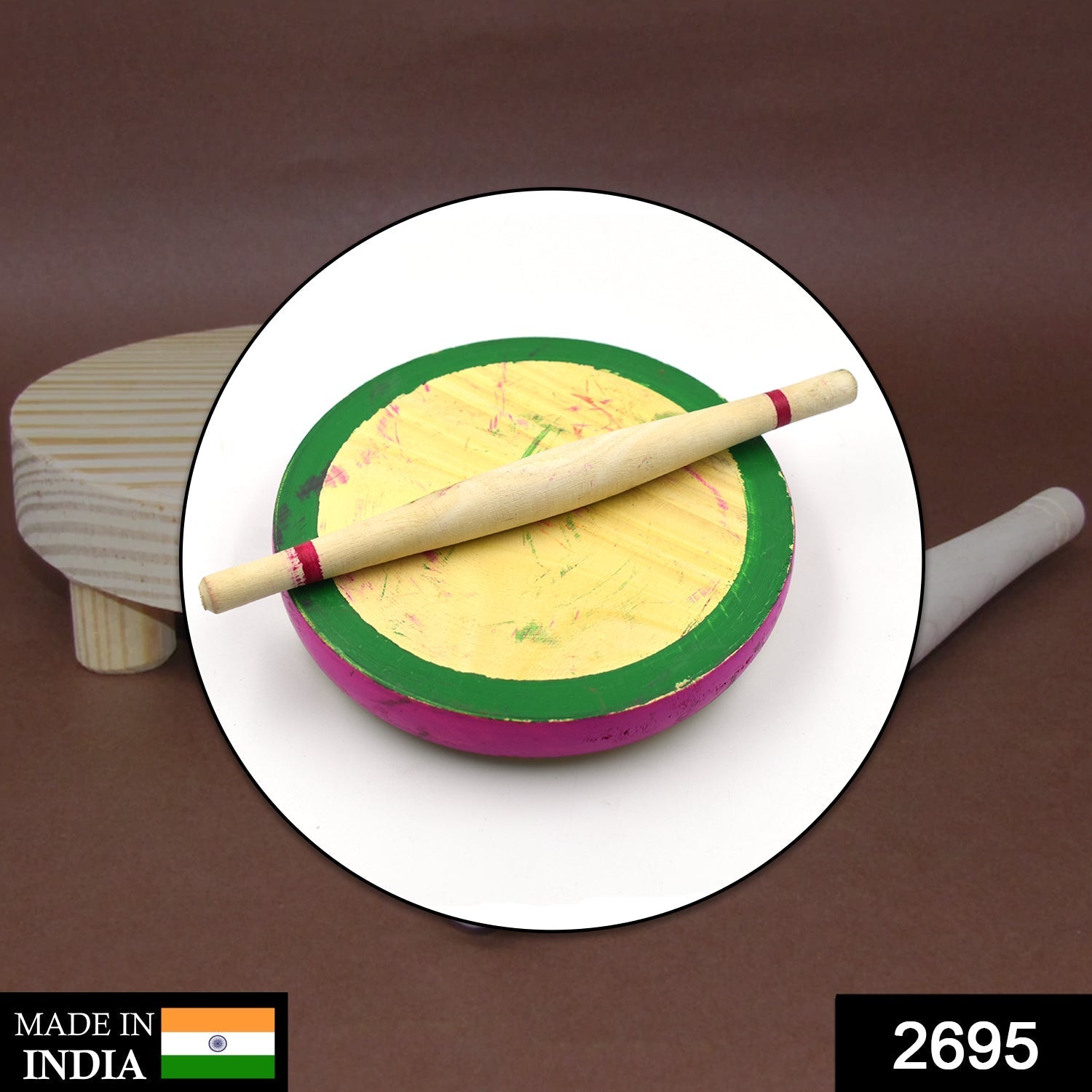 2695 Kids Chakla Belan Set used in all kinds of household places by kids and children’s for playing purposes etc. 2695 Kids Chakla Belan Set used in all kinds of household places by kids and children’s for playing purposes etc.